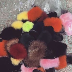 Fox slippers and raccoons